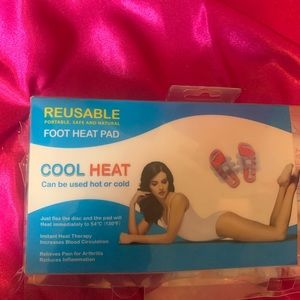 Hot or cold!! Sore feet? Velcro footsie healers. Clear.
